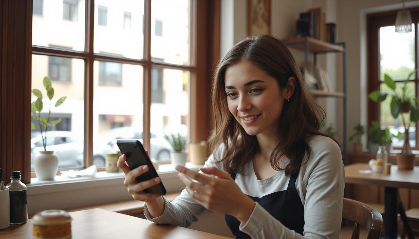 Zákazník rezervuje online přes mobil